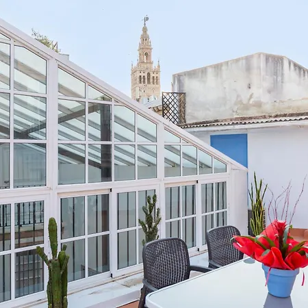 Descubrehome Santa Cruz Private Terrace With Giralda Views Lägenhet *